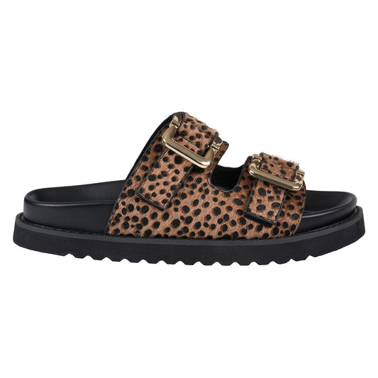 Women's Juno Camel Slide Footbed Sandals