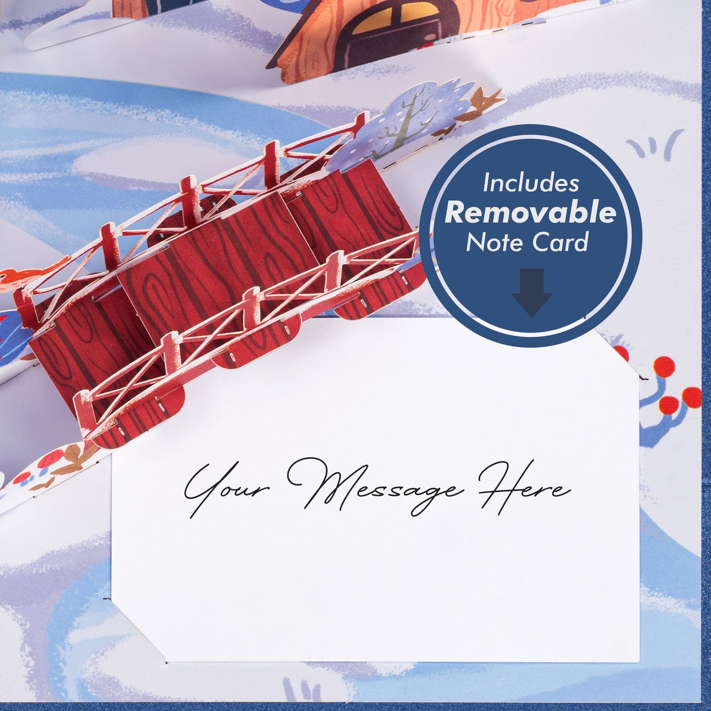 Magical Town Christmas Pop Up Card