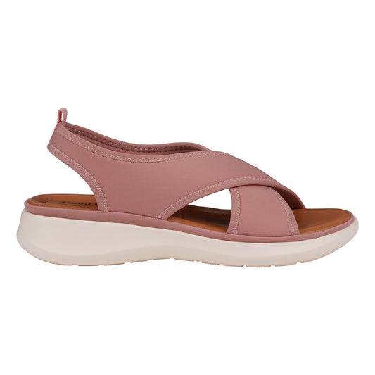 Women's Nixie Blush Stretch Lycra Wedge Sandals