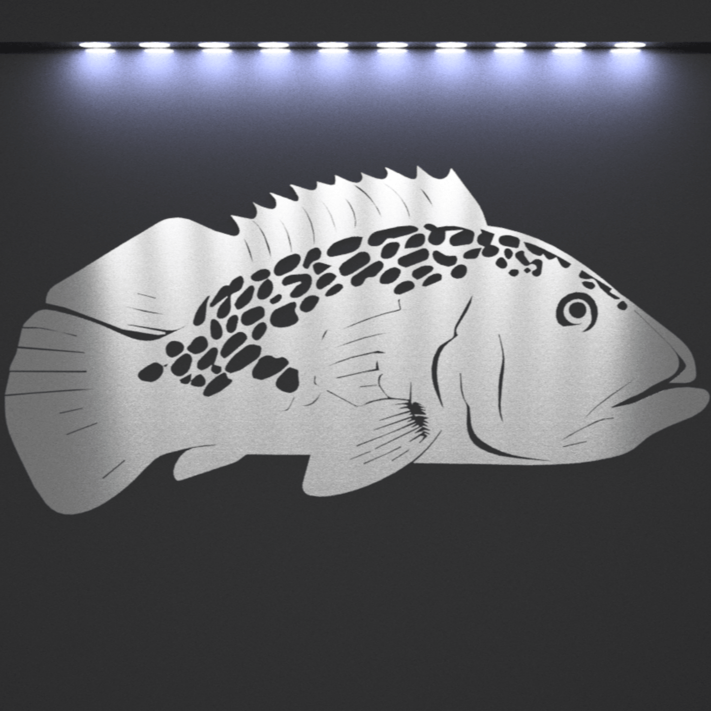 Goliath Grouper Wall Art - Steel