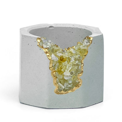 CITRINE GEODE PLANTER