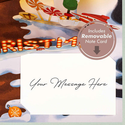 Decorated House Pop Up Christmas Card