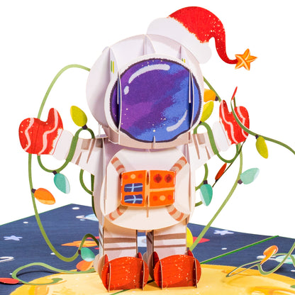 Christmas in Space 3D Popup Card