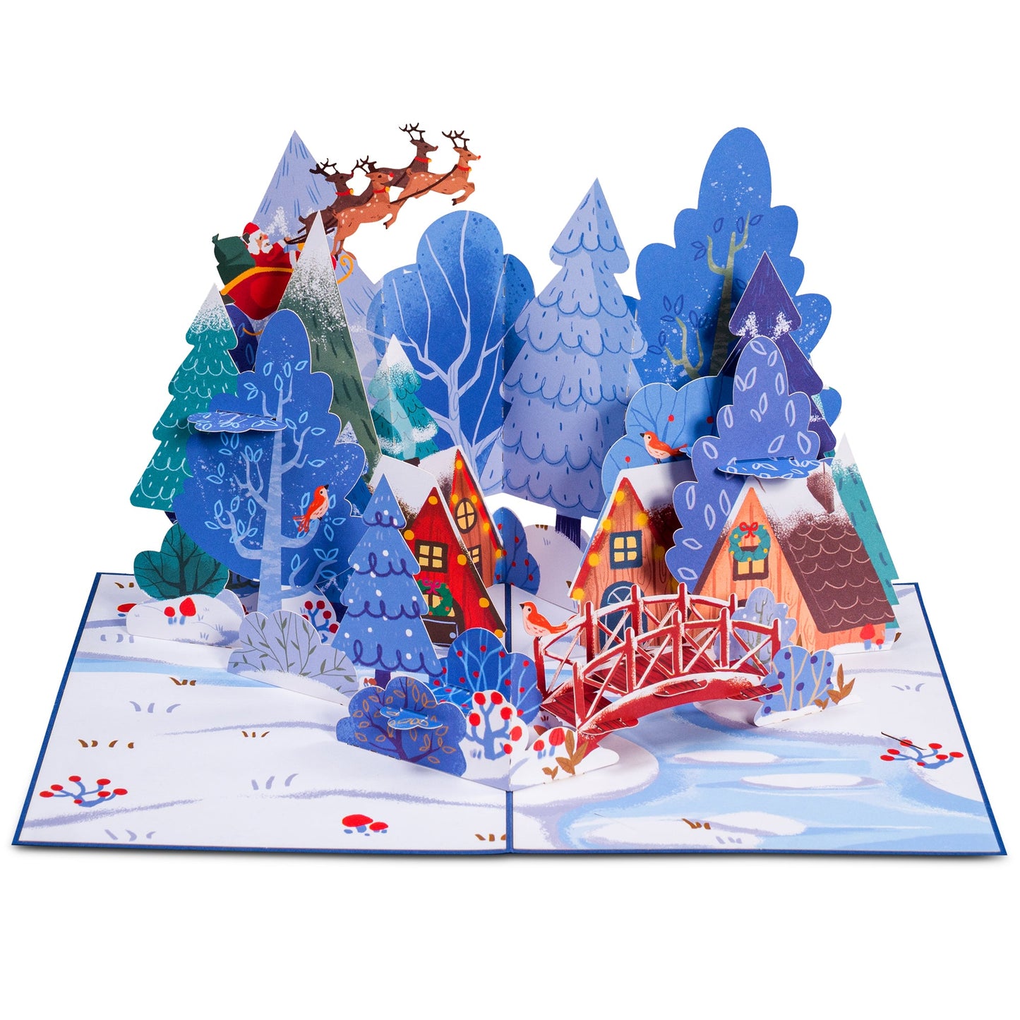 Magical Town Christmas Pop Up Card