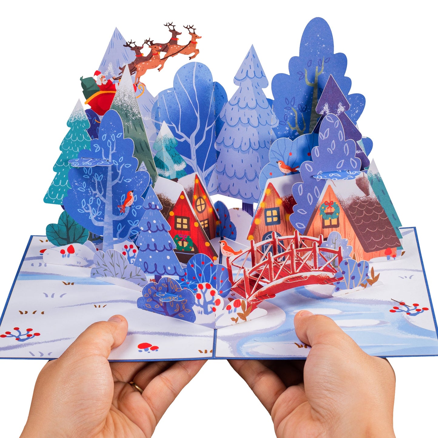 Magical Town Christmas Pop Up Card