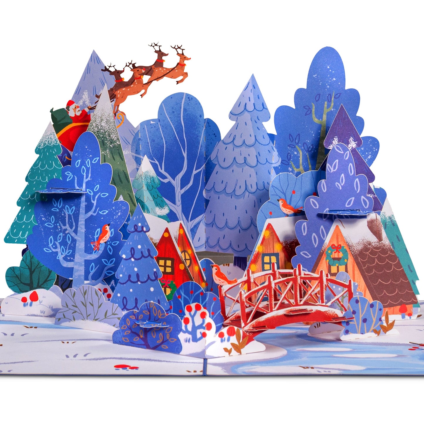 Magical Town Christmas Pop Up Card