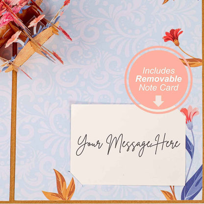 Floral Flamingo Pop Up Card - Frndly 8" x 6"