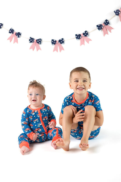 Monster Trucks & Rockets Bamboo Zippy