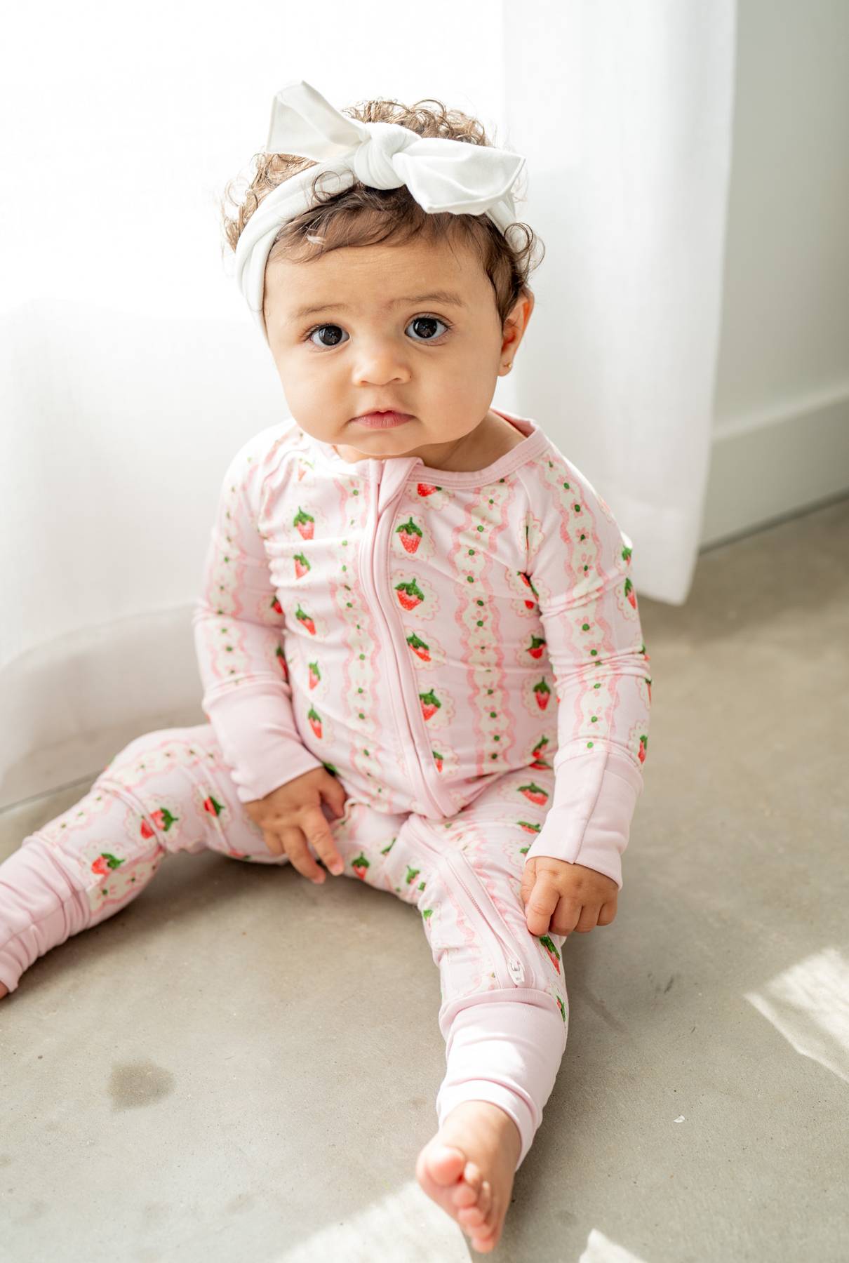 Strawberry Stripe | Convertible Zippy Romper