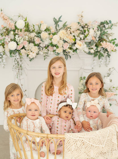 Spring Floral Garland | Two Piece Pajama Set