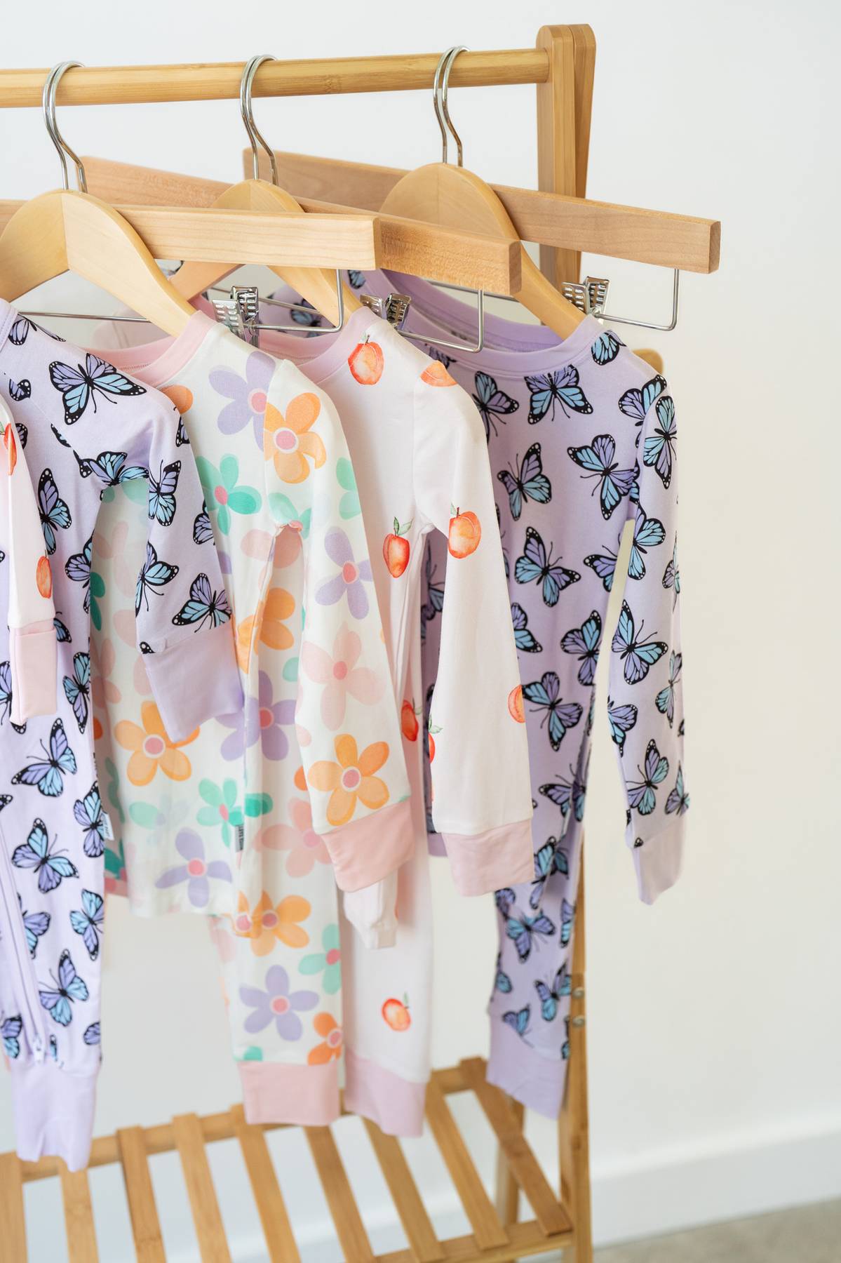 Purple Butterflies Zippy | Convertible Bamboo Zip-Up Romper PJ 🦋💜