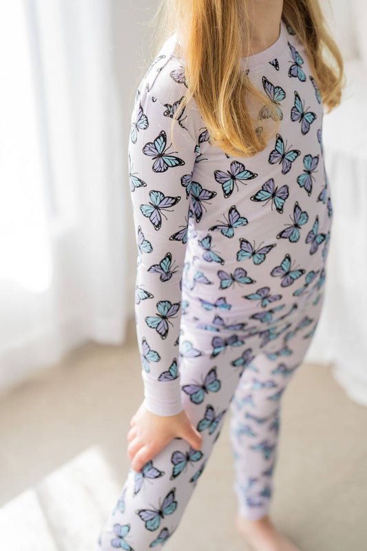 Purple Butterflies 🦋💜 | Two Piece Bamboo Pajama Set
