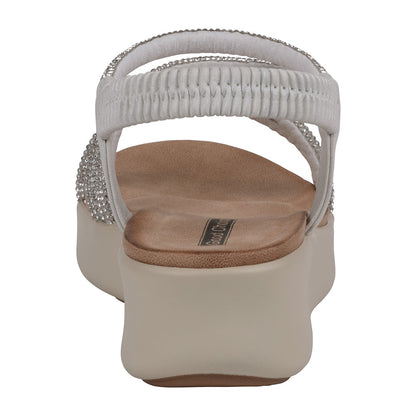 Women's Emory Silver Embellished Wedge Sandals