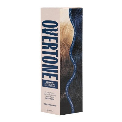 Overtone Indigo Iris Daily Conditioner- Semi-Permanent Blue Hair Color 4.5 oz - New