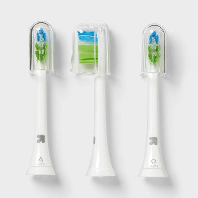 Anti-Plaque Sonic Brush Heads 3ct Up&Up - Imperfect Box