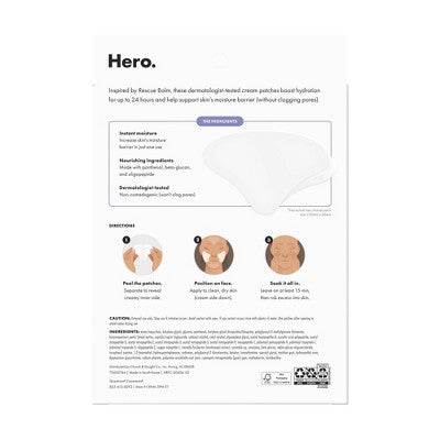 Hero Cosmetics Rescue Patch 6ct - New