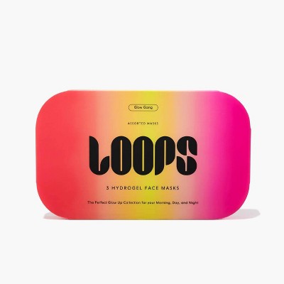 LOOPS Glow Gang Facial Mask 3ct/1.18oz - New