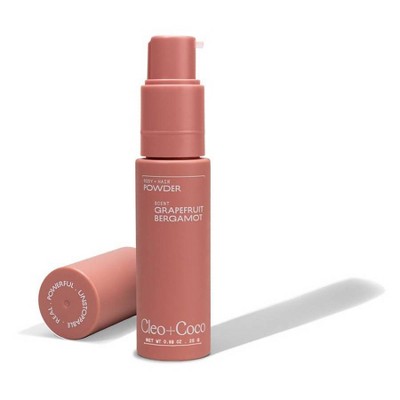 cleo+coco. Body and Hair Antiperspirants and Deodorant Powder Grapefruit Bergamot 0.88oz - New