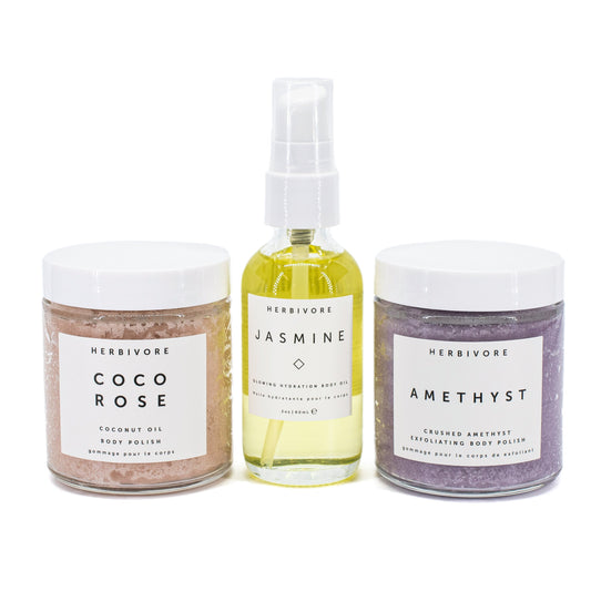 HERBIVORE Self Love Body Ritual Kit 3 pieces - Imperfect Box