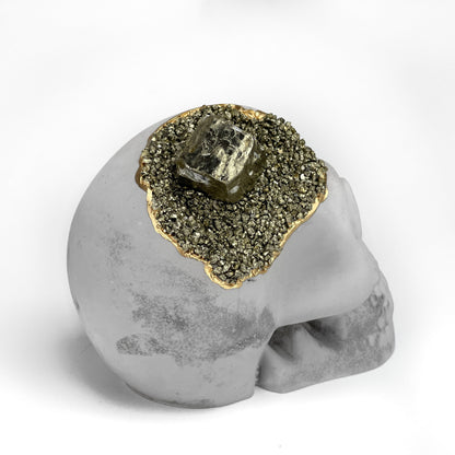 Pyrite Skull Head