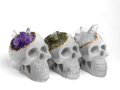 Amethyst Skull Head