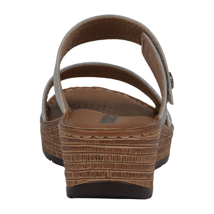 Women's Meli Silver Wedge Sandals
