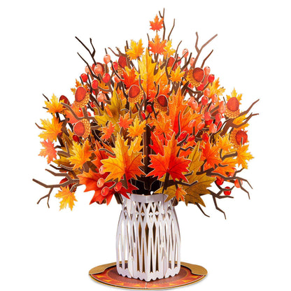 HugePop Pop Up Maple Leaf with Detachable Bouquet