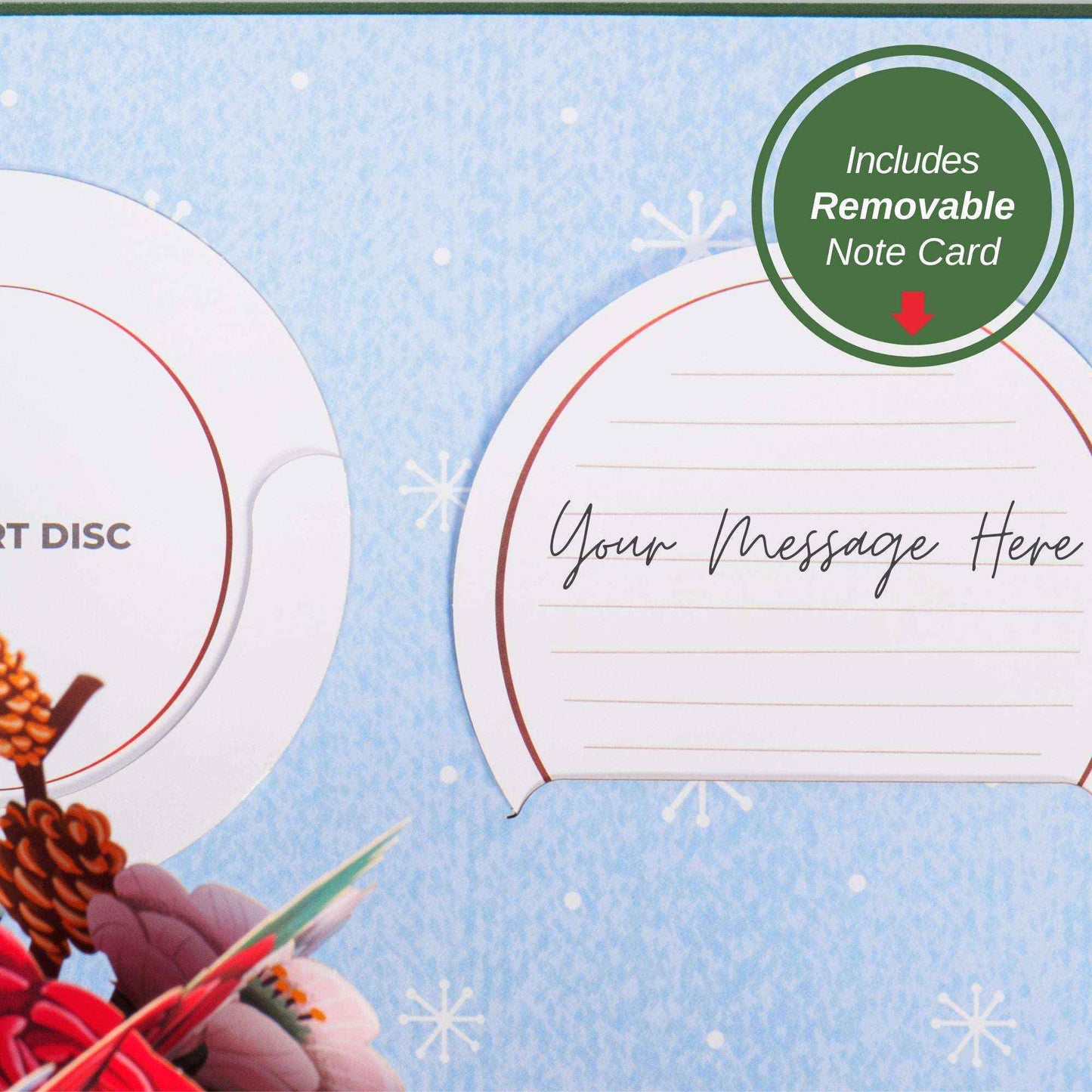 HugePop Joyous Flower Bouquet Pop Up Christmas Card
