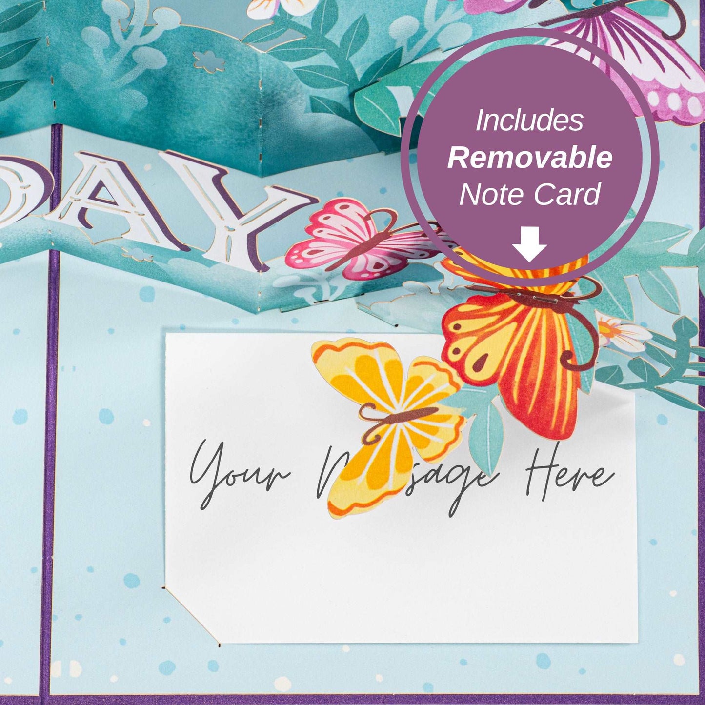 Happy Mothers Day Pop Up Card with butterflies
