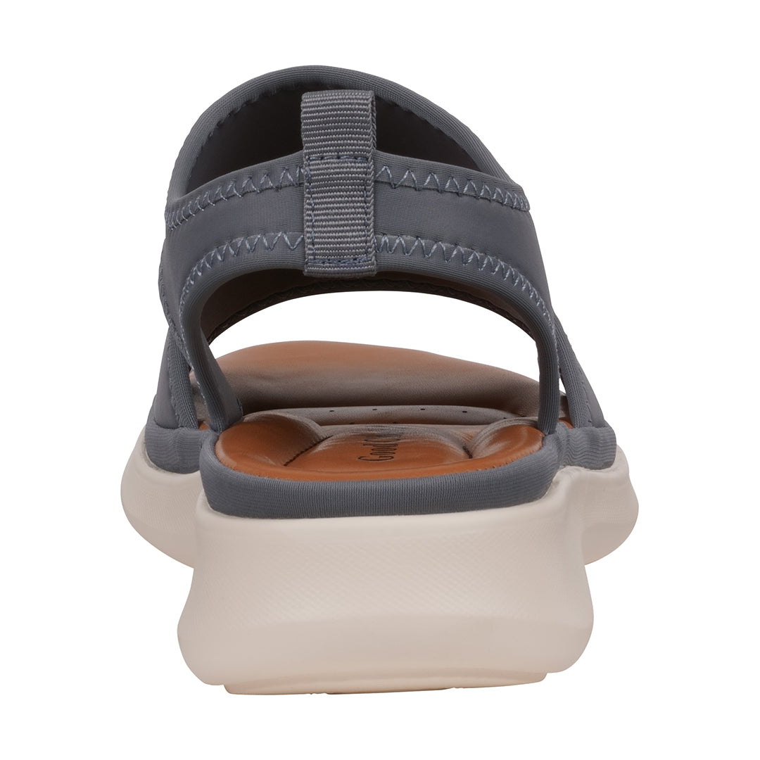 Women's Romy Grey Stretch Lycra Wedge Sandals