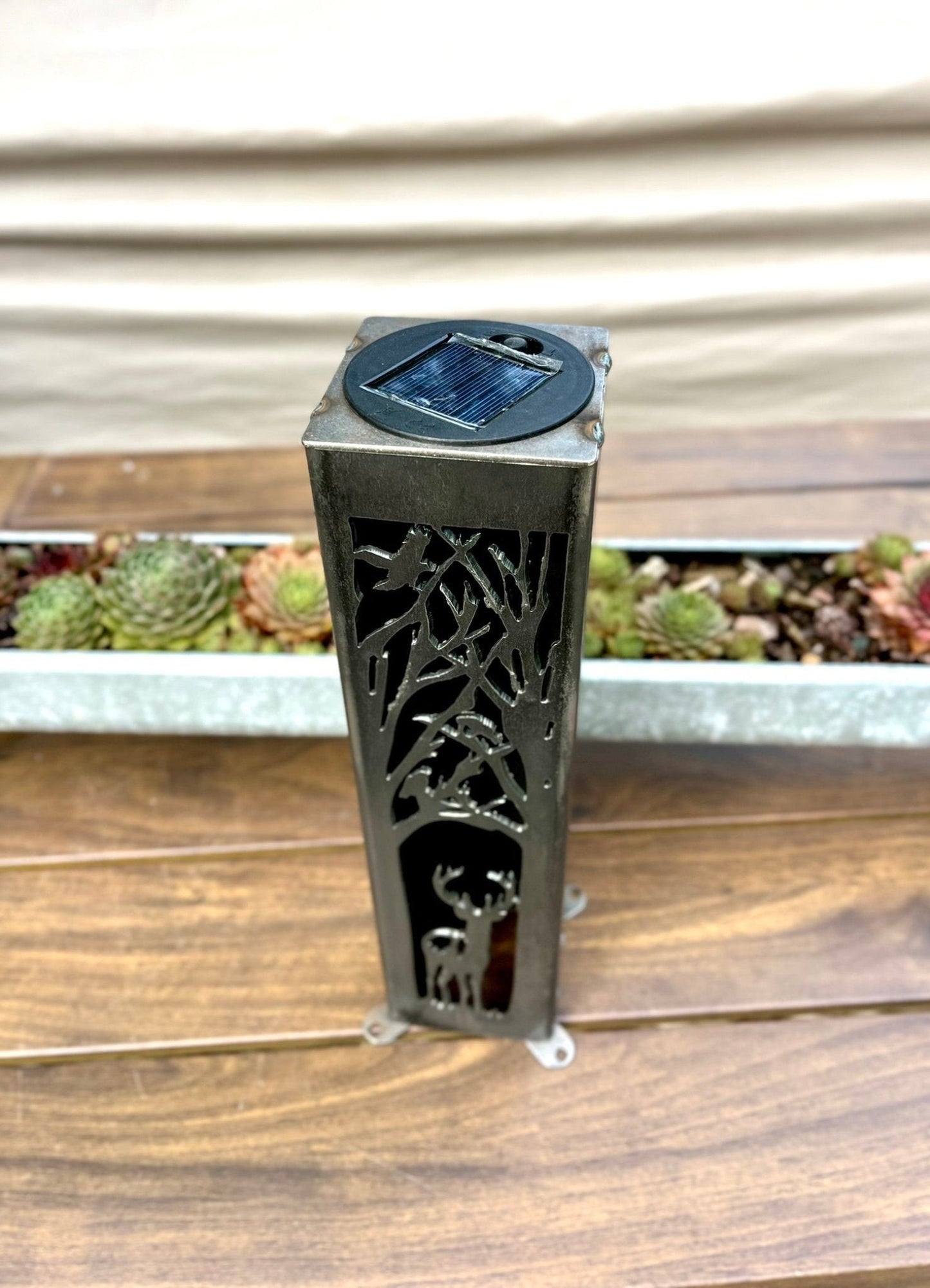 Buck Forest Solar Tube Light - Steel - Multiple Sizes