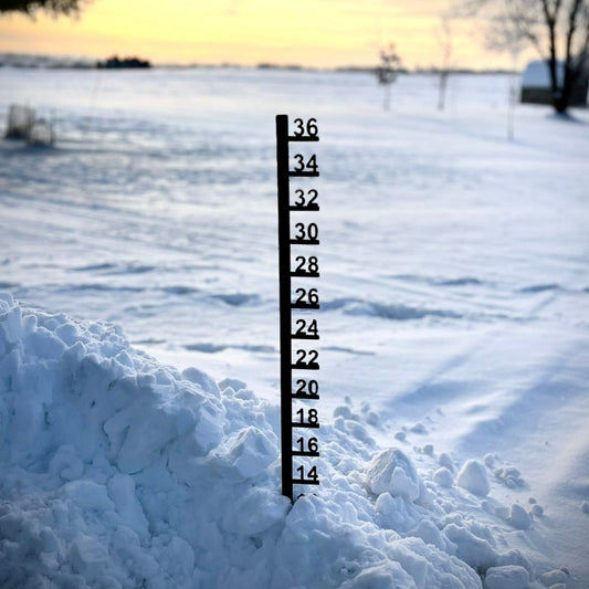 Simple Steel Snow Gauge - Multiple Sizes