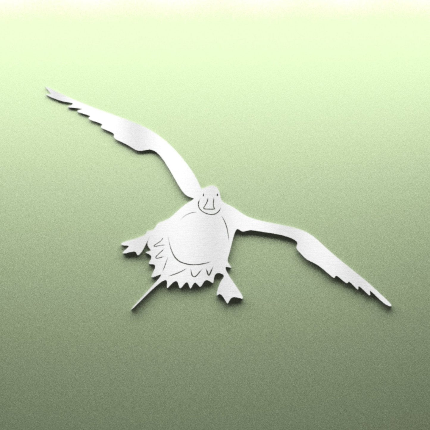 Steel Landing Pintail Duck | Wall Art