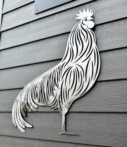Steel Rooster Wall Art