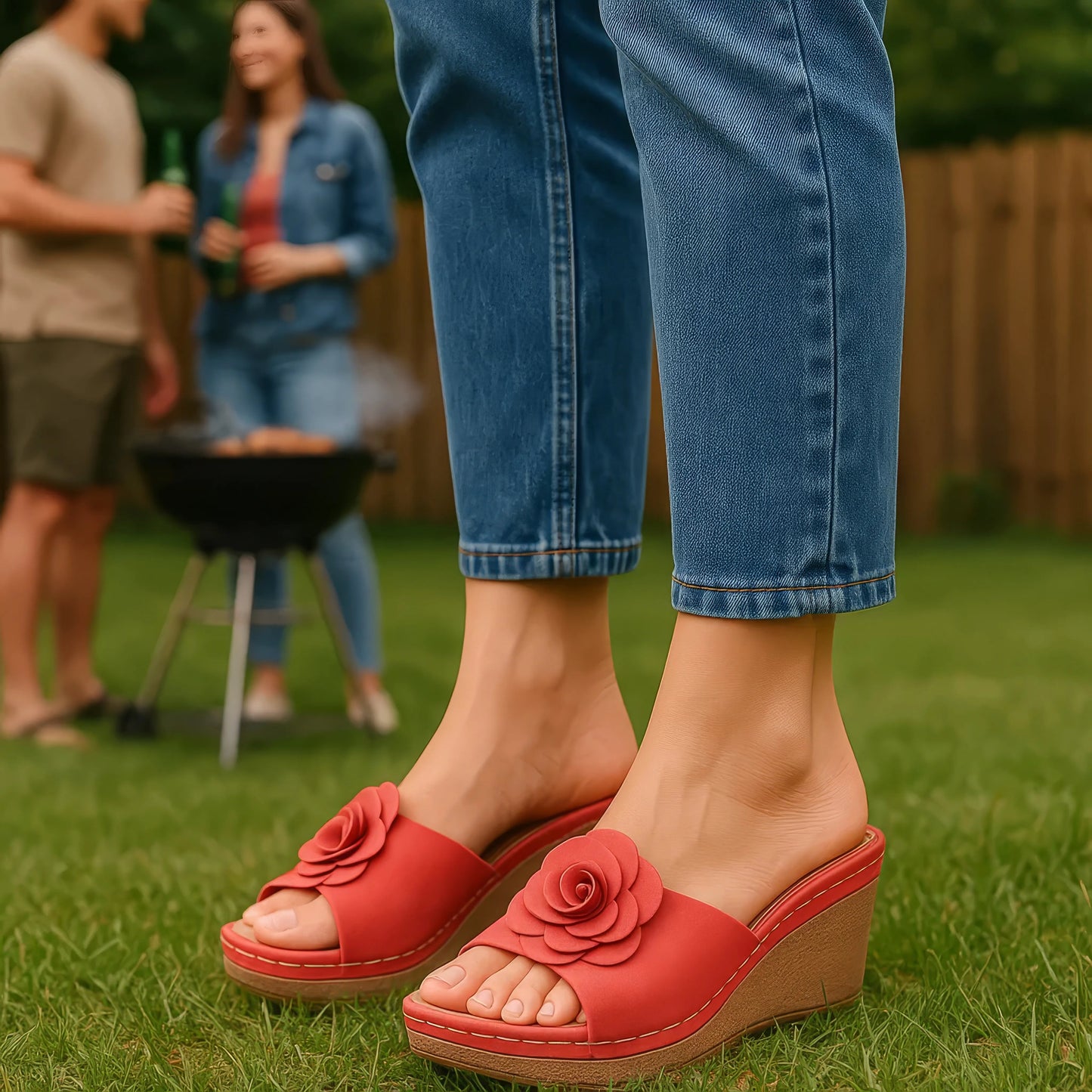 Women's Tokyo Silver Wedge Sandals