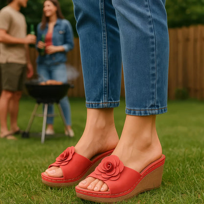 Women's Tokyo Silver Wedge Sandals